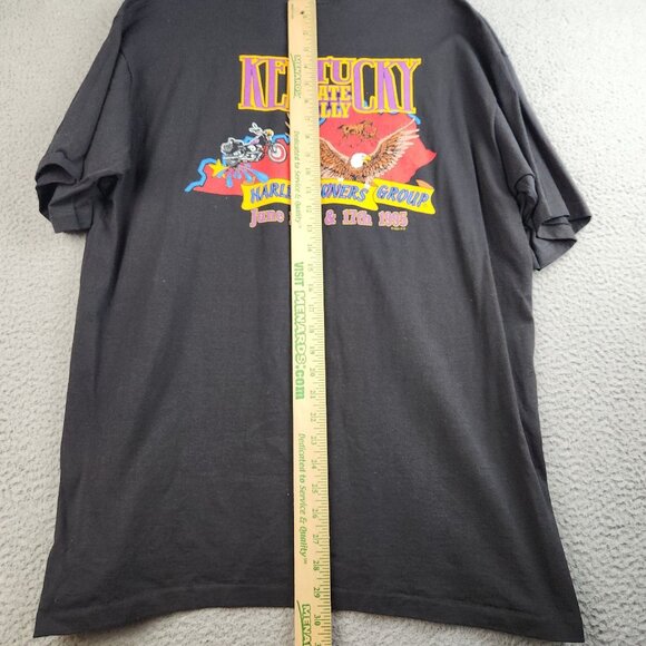 Vintage Harley Davidson Shirt Extra Large 90s KY State Rally Single Stitch 1995 - Picture 13 of 15